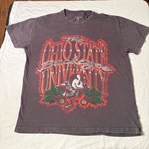 Abercombie & Fitch x Blue 84 Ohio State University Graphic Tee - Gray